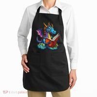 Dragon Reading A Book Apron thumb 2