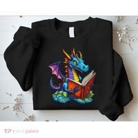 Dragon Reading A Book Sweatshirt thumb 2