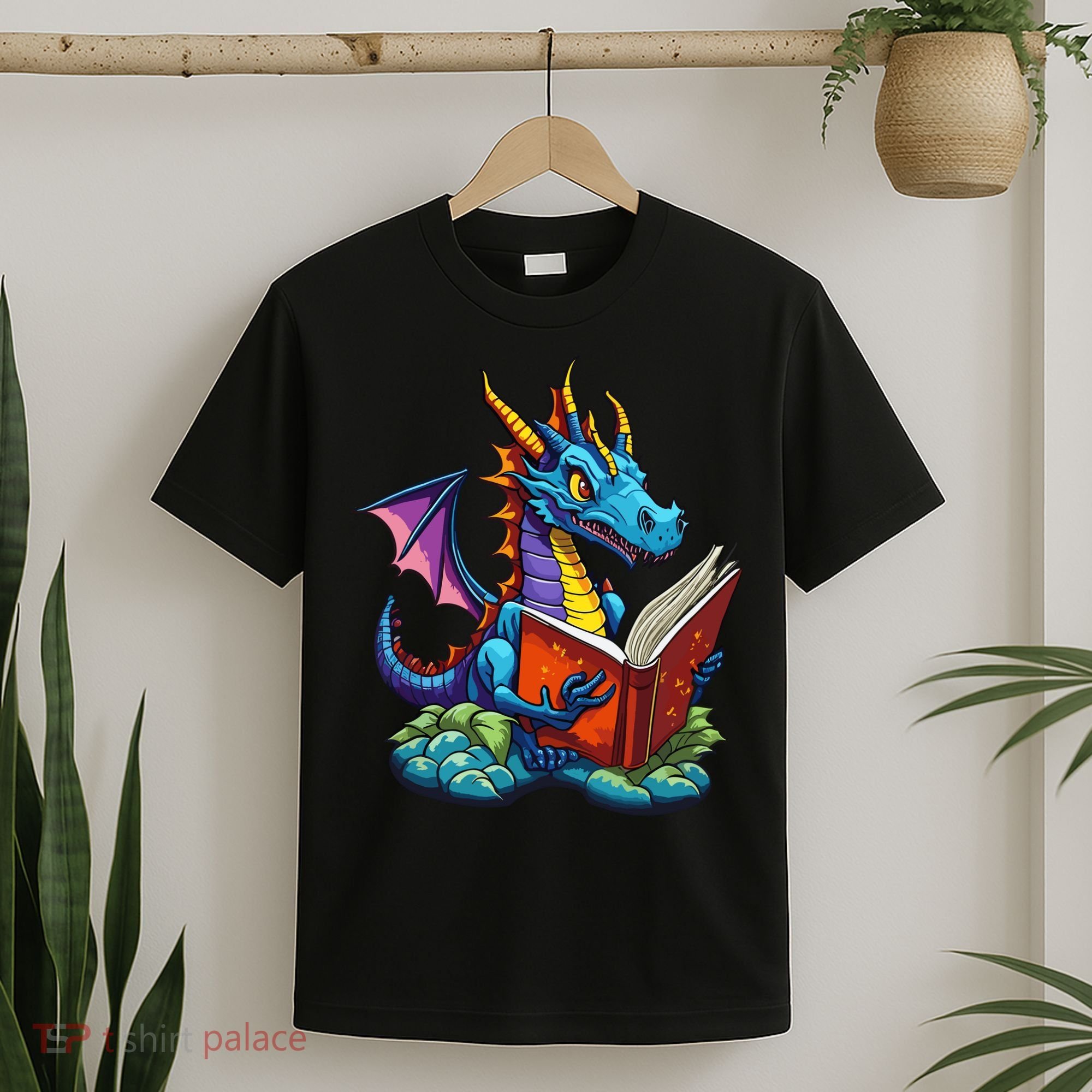 Dragon Reading A Book T-Shirt