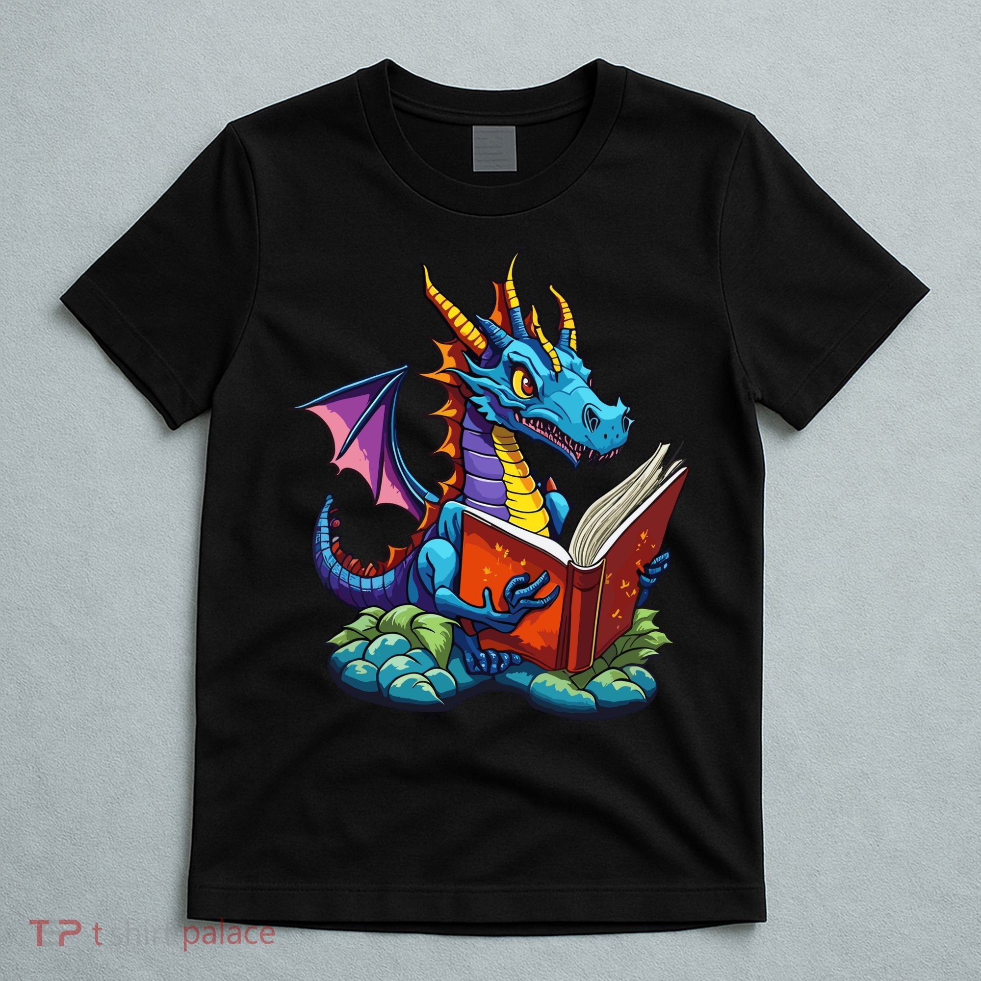 Dragon Reading A Book T-Shirt