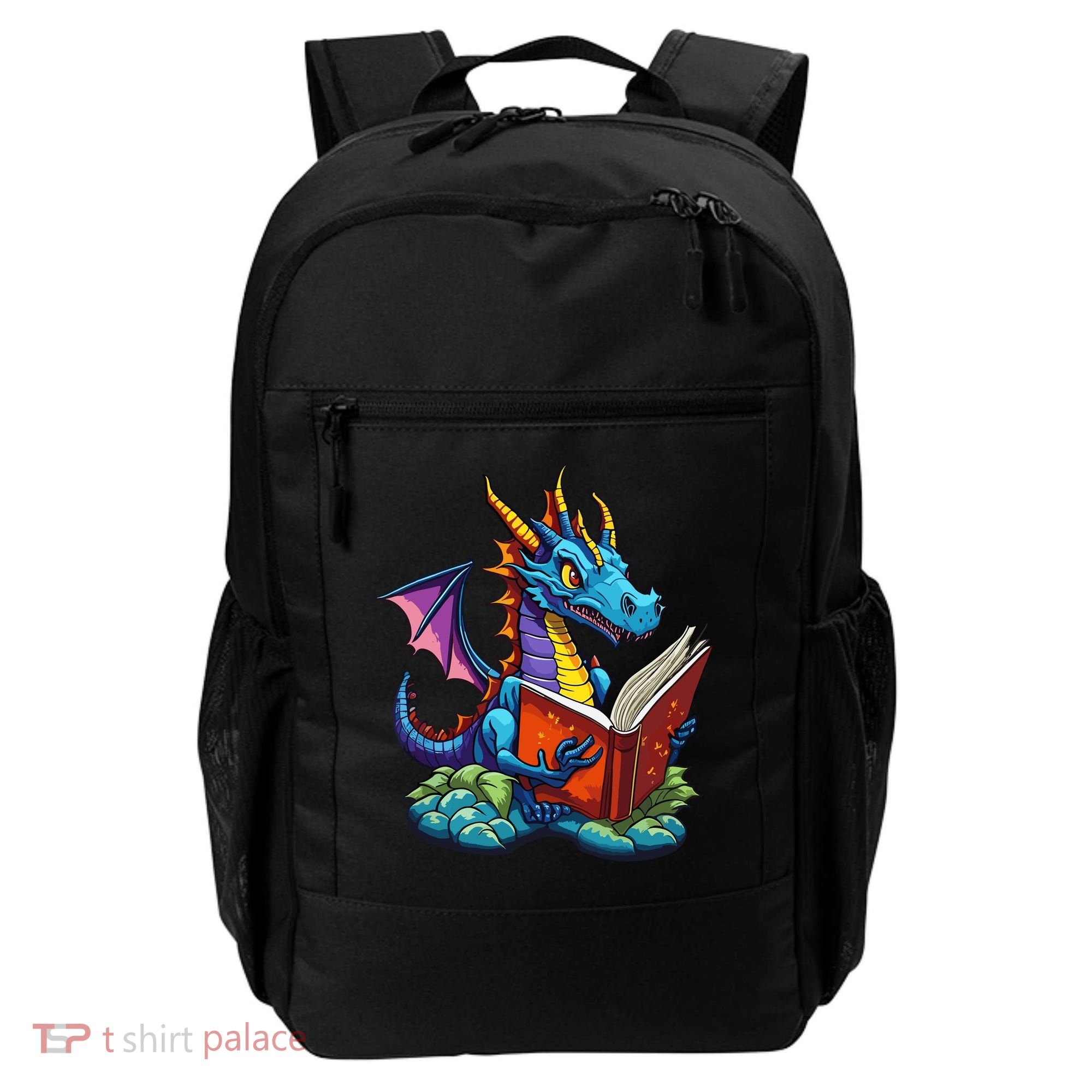 Dragon Reading A Book Backpack