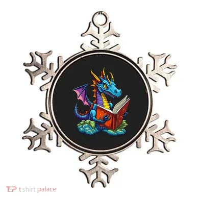 Dragon Reading A Book Ornament