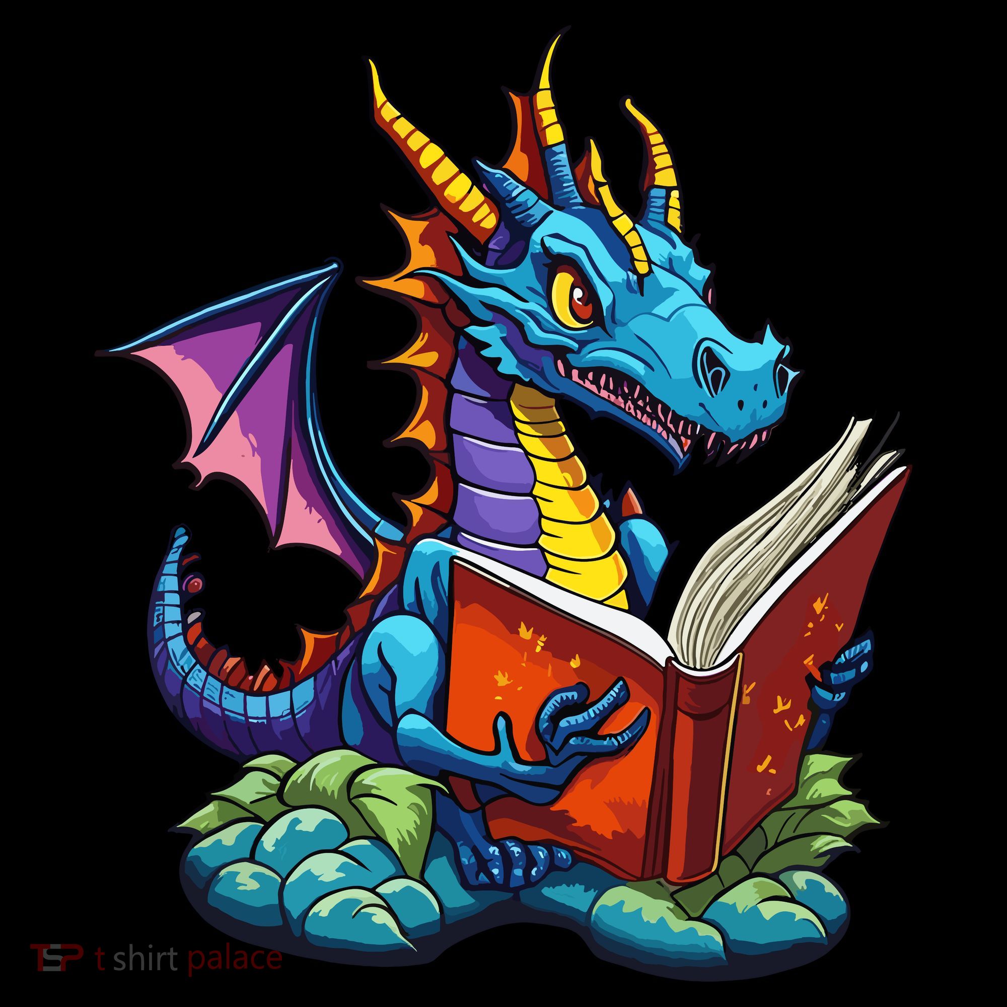Dragon Reading A Book Baby Bodysuit