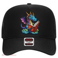 Dragon Reading A Book Hat thumb 0