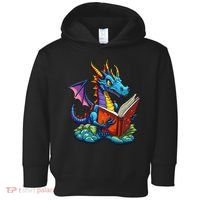 Dragon Reading A Book Toddler Hoodie thumb 0