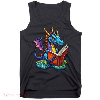Dragon Reading A Book Tank Top