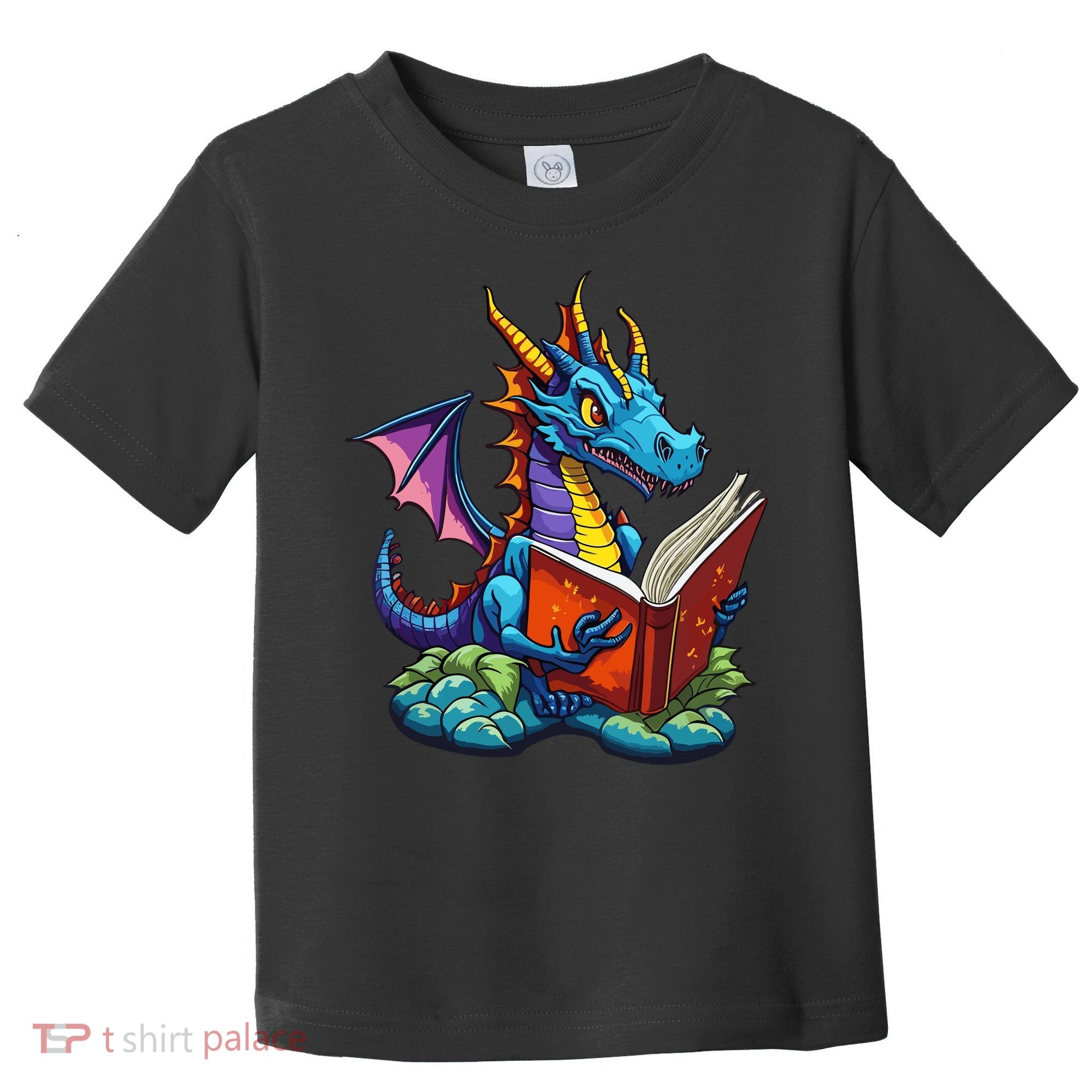 Dragon Reading A Book Toddler T-Shirt