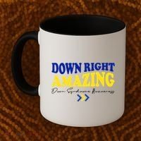 Down Right Amazing Down Syndrome Awareness Coffee Mug thumb 2