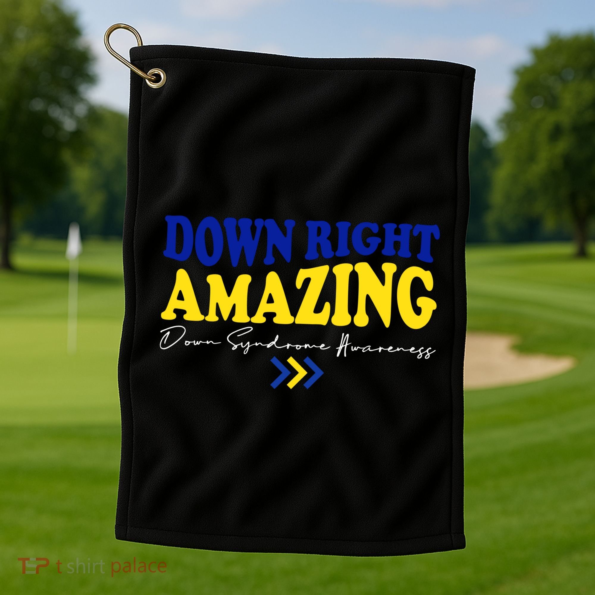 Down Right Amazing Down Syndrome Awareness Golf Towel