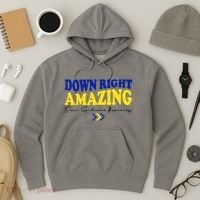 Down Right Amazing Down Syndrome Awareness Hoodie thumb 3