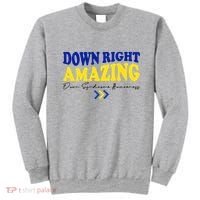 Down Right Amazing Down Syndrome Awareness Sweatshirt thumb 0