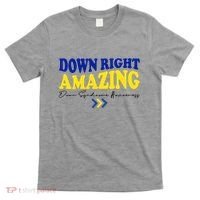 Down Right Amazing Down Syndrome Awareness T-Shirt thumb 0
