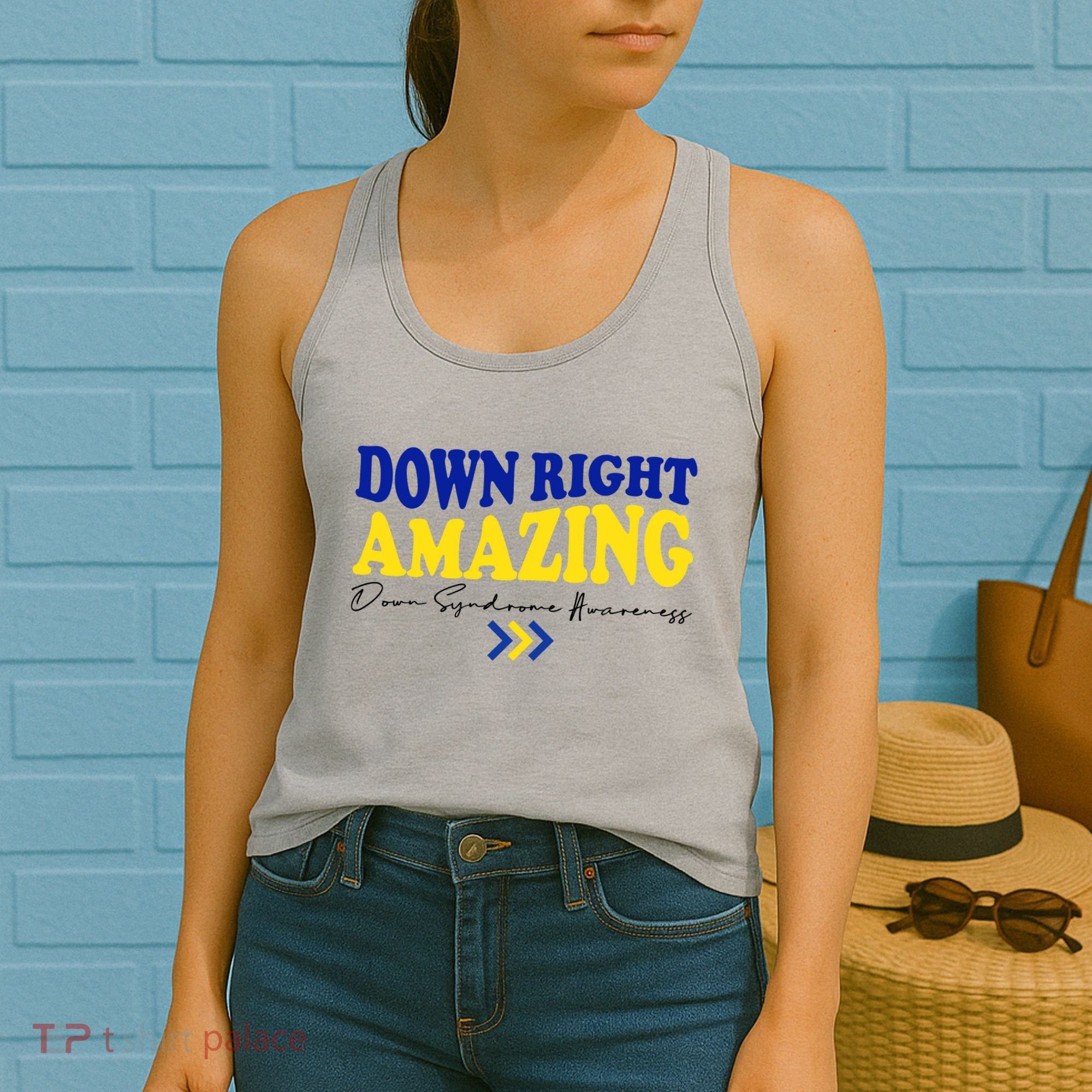 Down Right Amazing Down Syndrome Awareness Women's Tank Top