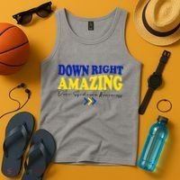 Down Right Amazing Down Syndrome Awareness Tank Top thumb 4