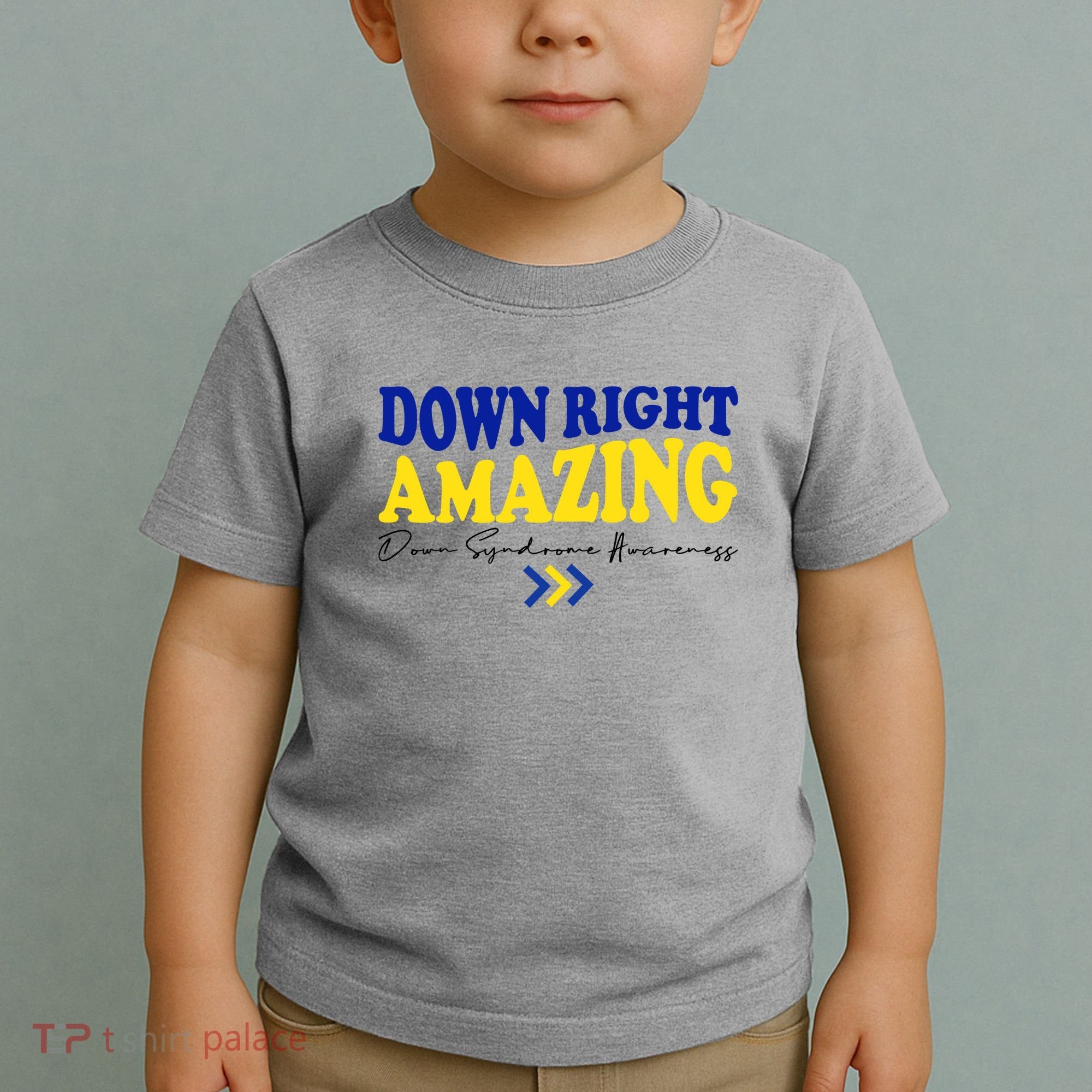 Down Right Amazing Down Syndrome Awareness Toddler T-Shirt