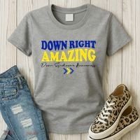 Down Right Amazing Down Syndrome Awareness Women's T-Shirt thumb 3
