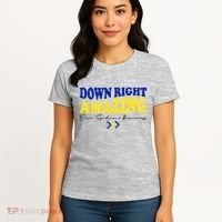 Down Right Amazing Down Syndrome Awareness Women's T-Shirt thumb 4