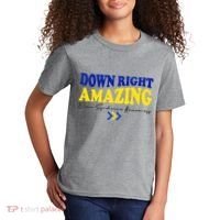 Down Right Amazing Down Syndrome Awareness Kids T-Shirt thumb 2