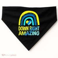 Down Right Amazing Down Syndrome Shirts Awareness USA-Made Doggie Bandana thumb 0