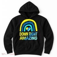 Down Right Amazing Down Syndrome Shirts Awareness Hoodie thumb 0