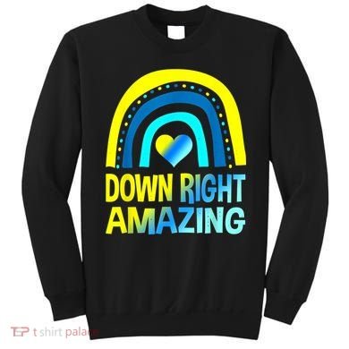 Down Right Amazing Down Syndrome Shirts Awareness Sweatshirt