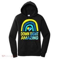 Down Right Amazing Down Syndrome Shirts Awareness Women's Hoodie thumb 0
