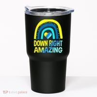 Down Right Amazing Down Syndrome Shirts Awareness Tumbler thumb 0