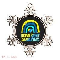 Down Right Amazing Down Syndrome Shirts Awareness Ornament thumb 0
