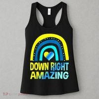 Down Right Amazing Down Syndrome Shirts Awareness Women's Tank Top thumb 3