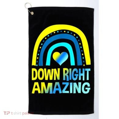 Down Right Amazing Down Syndrome Shirts Awareness Golf Towel