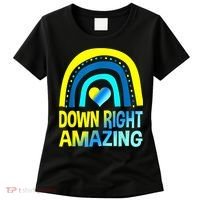 Down Right Amazing Down Syndrome Shirts Awareness Women's T-Shirt thumb 0