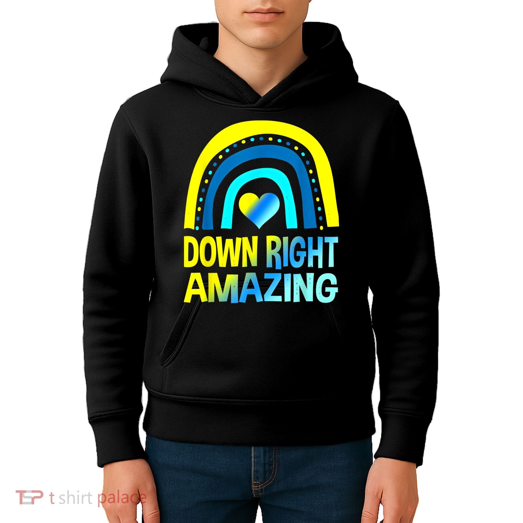 Down Right Amazing Down Syndrome Shirts Awareness Kids Hoodie