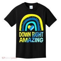 Down Right Amazing Down Syndrome Shirts Awareness Kids T-Shirt thumb 0