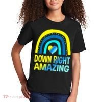 Down Right Amazing Down Syndrome Shirts Awareness Kids T-Shirt thumb 2