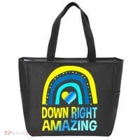 Down Right Amazing Down Syndrome Shirts Awareness Tote Bag thumb 0