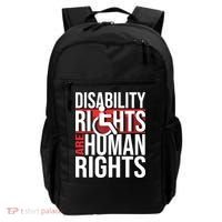 Disability Rights Are Human Rights Gift Funny Wheelchair Handicap Gift Backpack thumb 0