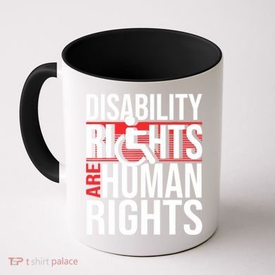 Disability Rights Are Human Rights Gift Funny Wheelchair Handicap Gift Coffee Mug