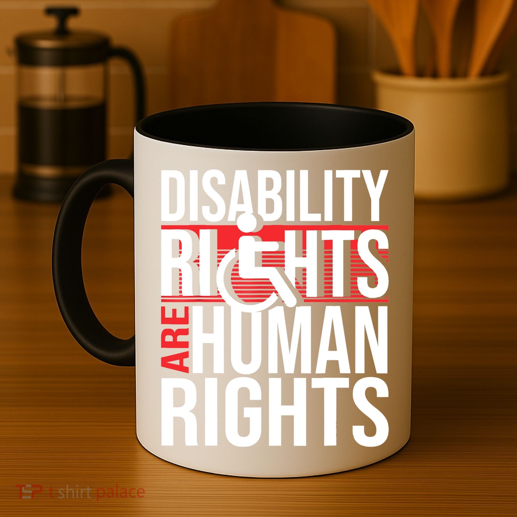 Disability Rights Are Human Rights Gift Funny Wheelchair Handicap Gift Coffee Mug