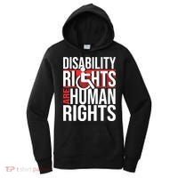 Disability Rights Are Human Rights Gift Funny Wheelchair Handicap Gift Women's Hoodie thumb 0