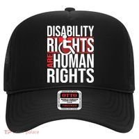 Disability Rights Are Human Rights Gift Funny Wheelchair Handicap Gift Hat thumb 0