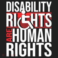 Disability Rights Are Human Rights Gift Funny Wheelchair Handicap Gift Golf Towel thumb 3