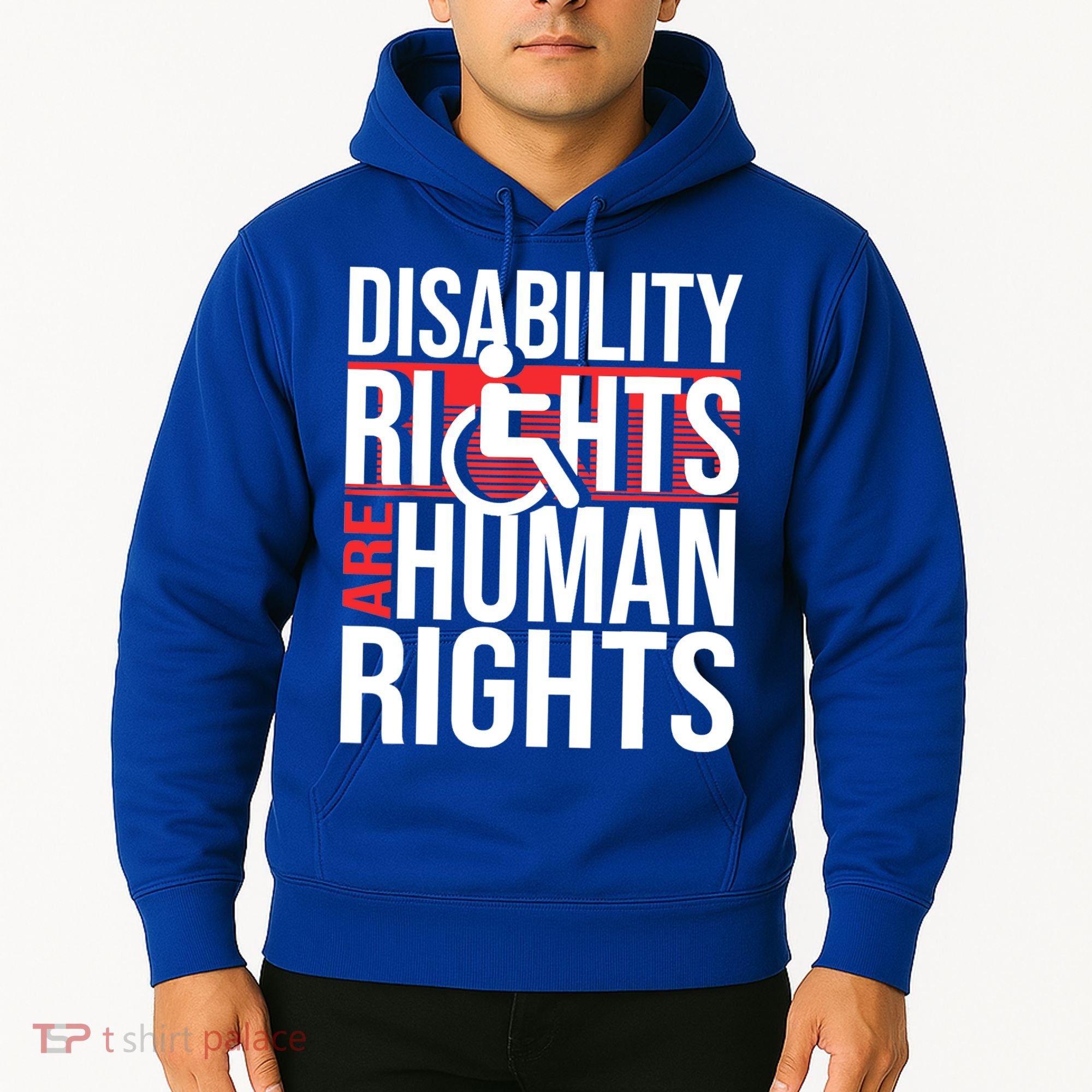 Disability Rights Are Human Rights Gift Funny Wheelchair Handicap Gift Hoodie