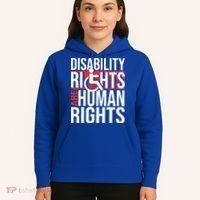 Disability Rights Are Human Rights Gift Funny Wheelchair Handicap Gift Hoodie thumb 5