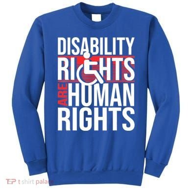 Disability Rights Are Human Rights Gift Funny Wheelchair Handicap Gift Sweatshirt