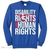 Disability Rights Are Human Rights Gift Funny Wheelchair Handicap Gift Sweatshirt thumb 0