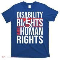 Disability Rights Are Human Rights Gift Funny Wheelchair Handicap Gift T-Shirt thumb 0