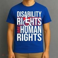 Disability Rights Are Human Rights Gift Funny Wheelchair Handicap Gift T-Shirt thumb 3