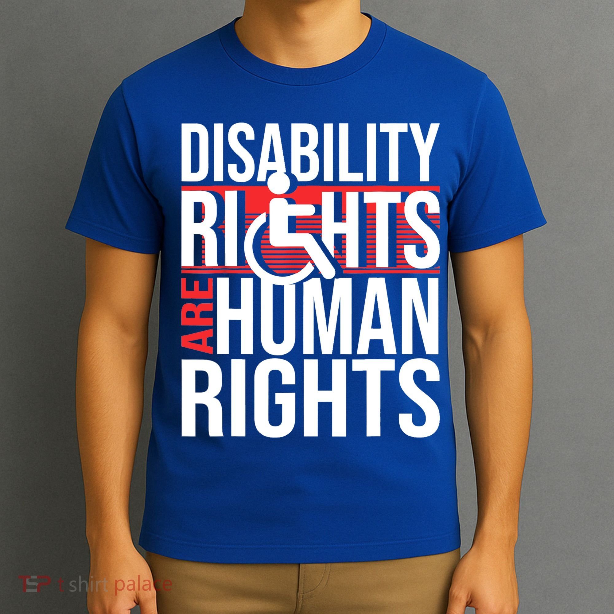 Disability Rights Are Human Rights Gift Funny Wheelchair Handicap Gift T-Shirt