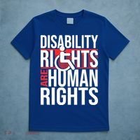 Disability Rights Are Human Rights Gift Funny Wheelchair Handicap Gift T-Shirt thumb 5