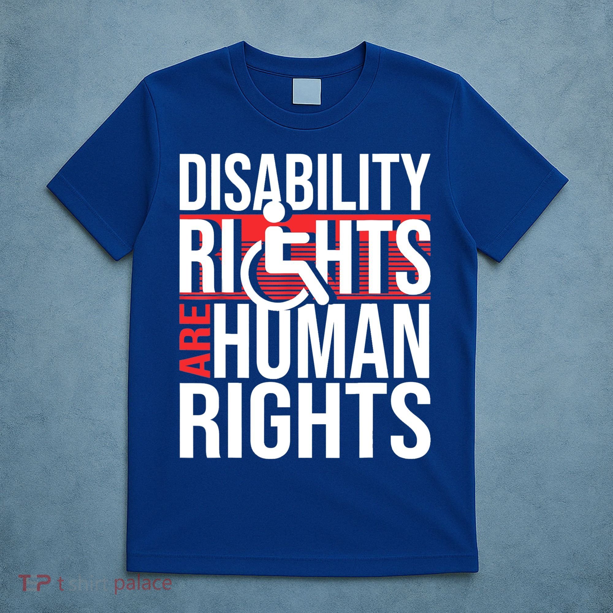 Disability Rights Are Human Rights Gift Funny Wheelchair Handicap Gift T-Shirt
